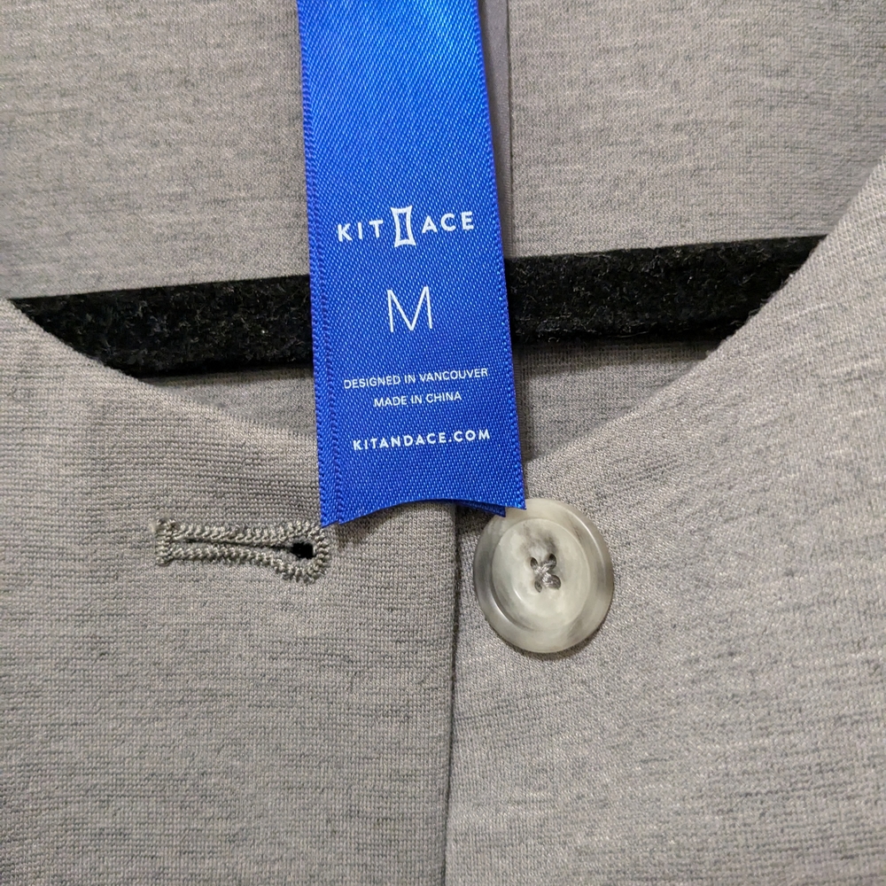 Kit and Ace Gray Button-Up Shirt